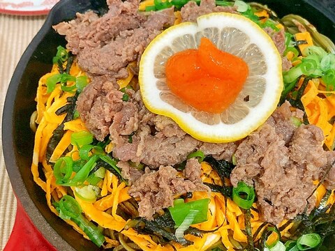 一人分☆スキレットで作る!瓦そば